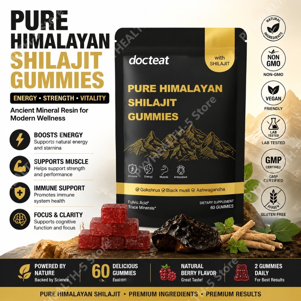 Herbal Supplement - حلوى الشيلاجيت الهيمالايي النقي مع الأشواغاندا