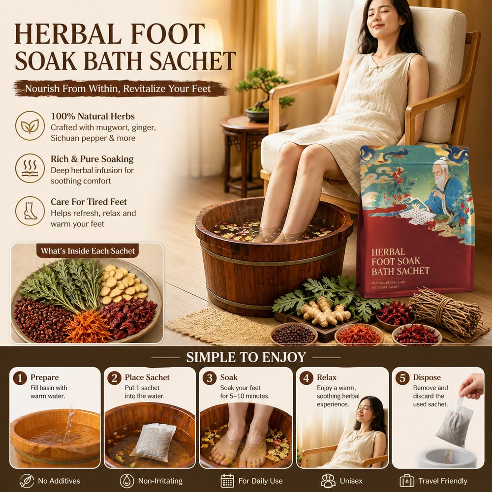 Dried Herbs - أكياس حمام القدم بخلاصة نبات الشيح