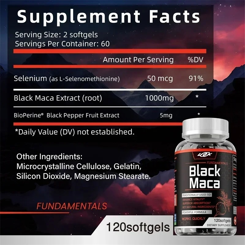 مكمل الماكا السوداء - مع الفلف - مراجعة Herbal Supplement وسعره