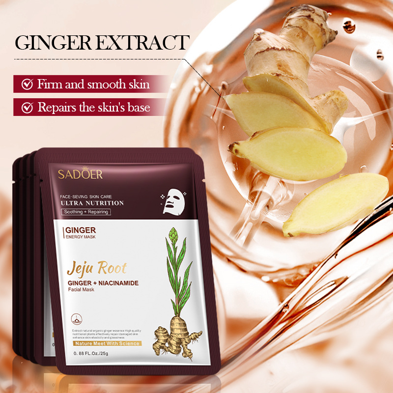 5 قطعة SADOER جذور النبات قناع - مراجعة Ginger Tea وسعره