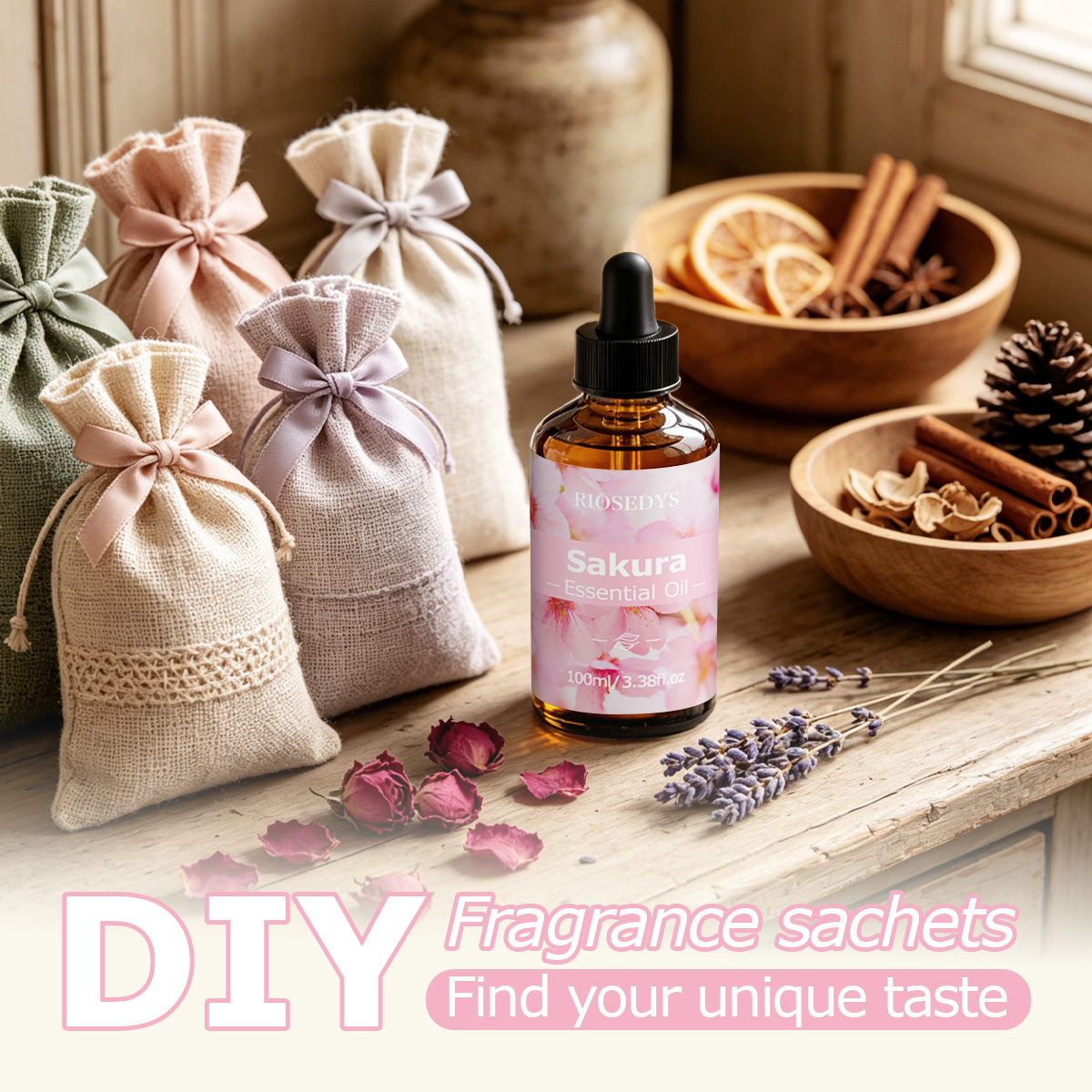 زيت ساكورا العطري، زيت عطري بر - مراجعة Lavender Oil وسعره
