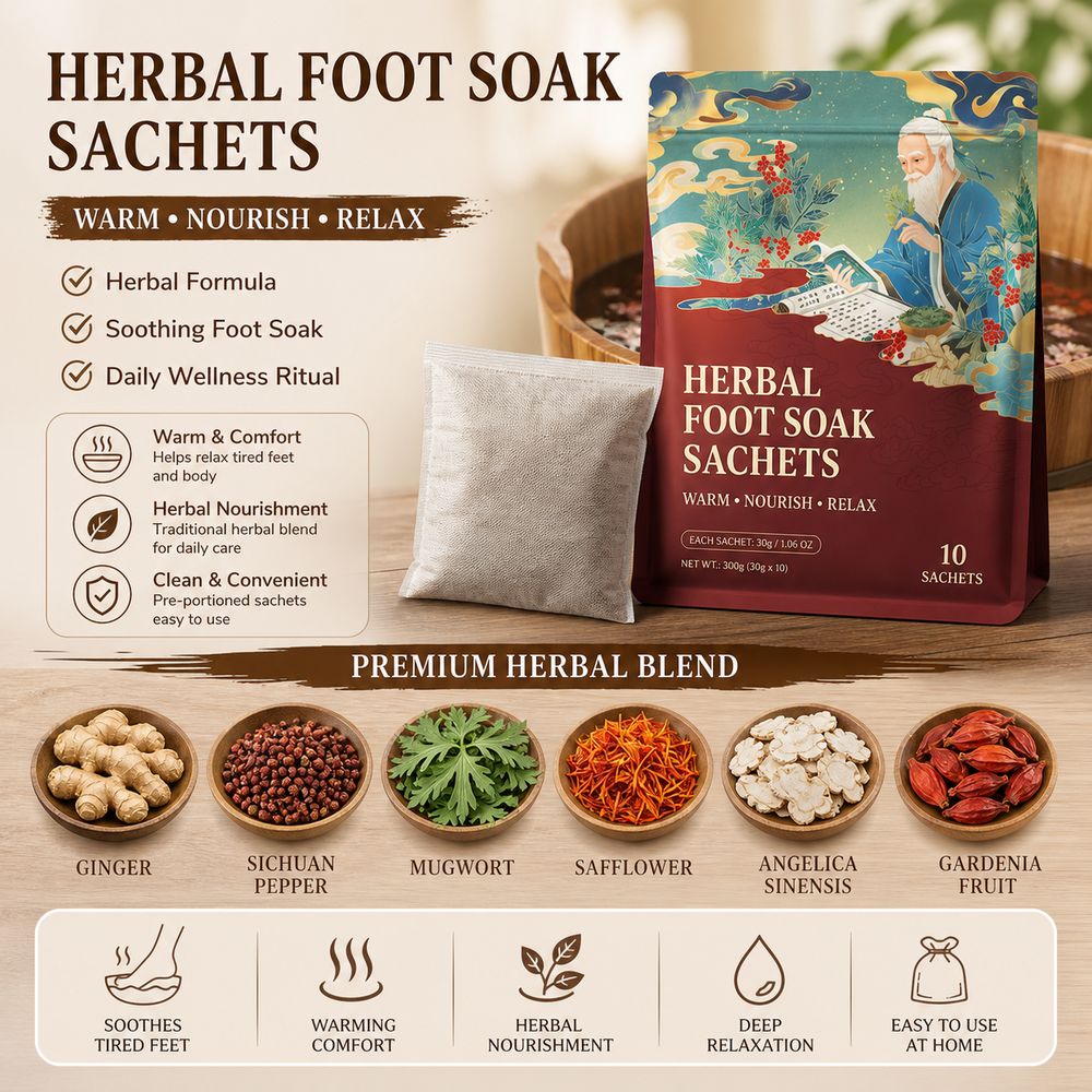 أكياس حمام القدم بخلاصة نبات ا - مراجعة Dried Herbs وسعره